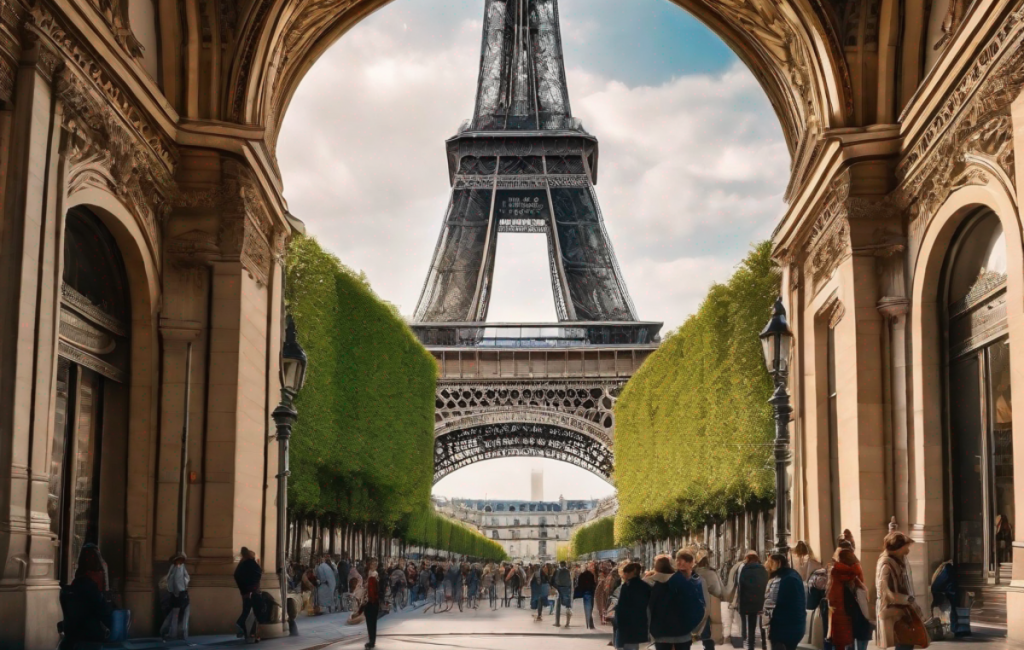 Touristes visitant Paris malgré l'inflation