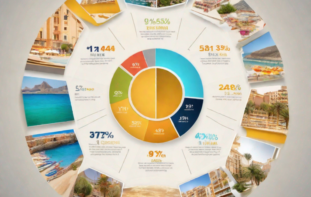 Graphique montrant les statistiques touristiques estivales 2023 en Haute-Garonne