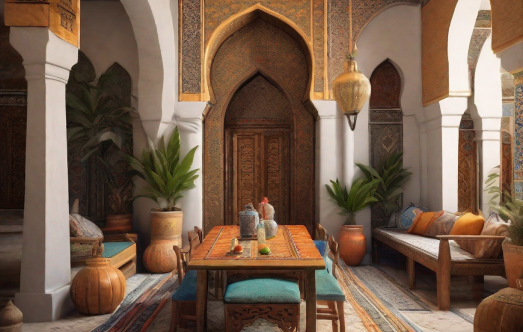 Marocains souriants accueillant des touristes