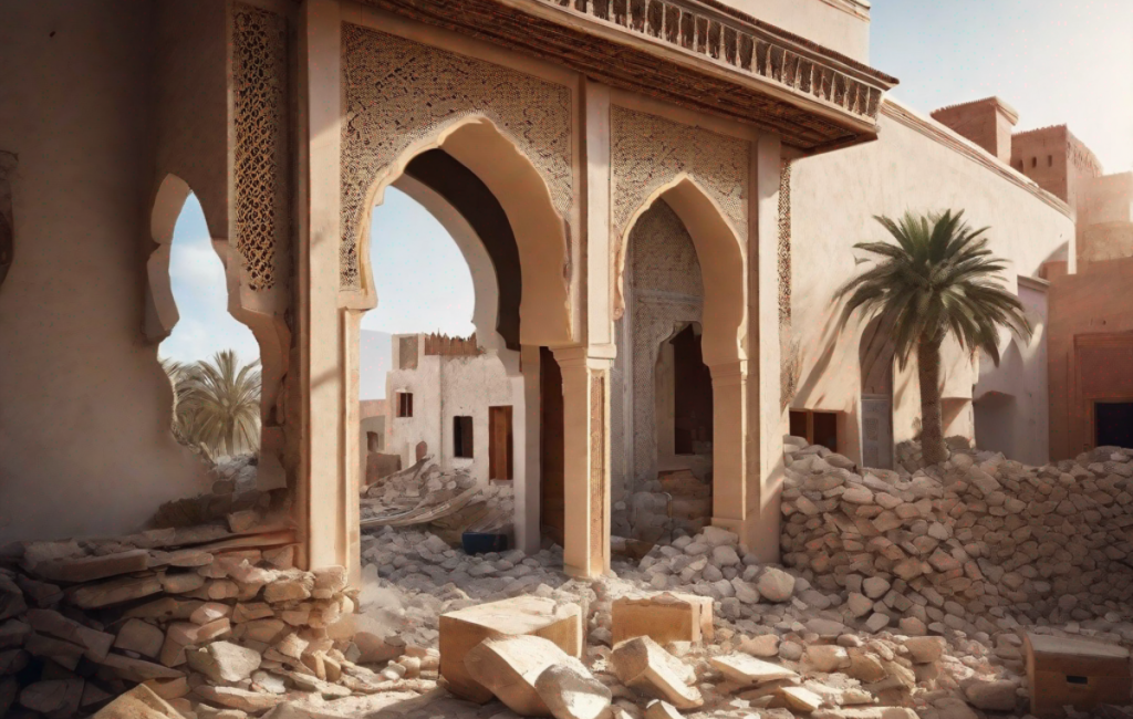 Séisme détruisant un hôtel marocain, touristes inquiets