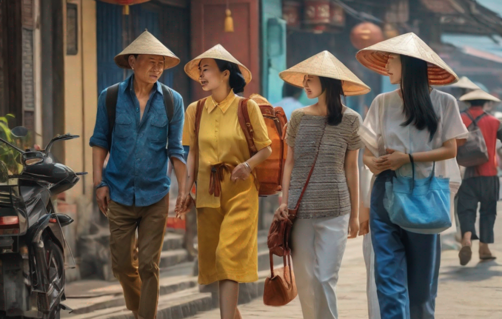 Mong Cai : touristes au Vietnam près de la frontière