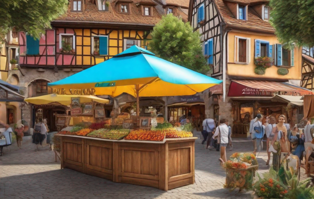 Salon du tourisme Colmar, stand Caraïbes coloré