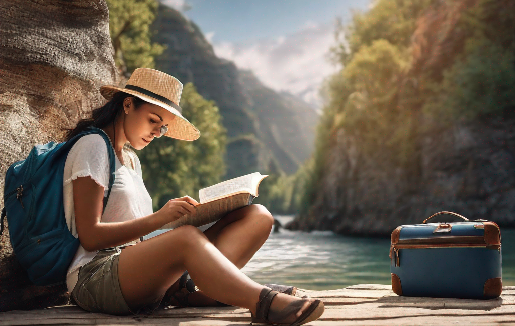 Voyageur lisant des conseils