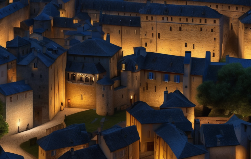 Cité de Carcassonne illuminée