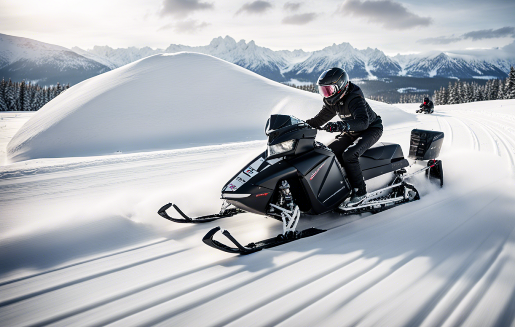 Luge rouge neige rapide