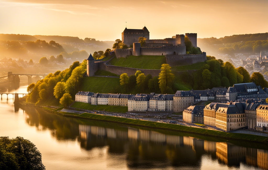 Vue sur la citadelle de Namur