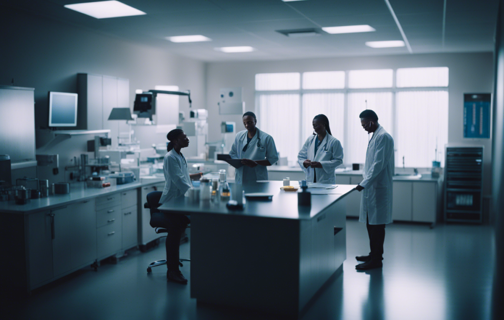 Des professionnels de santé collaborent dans un centre