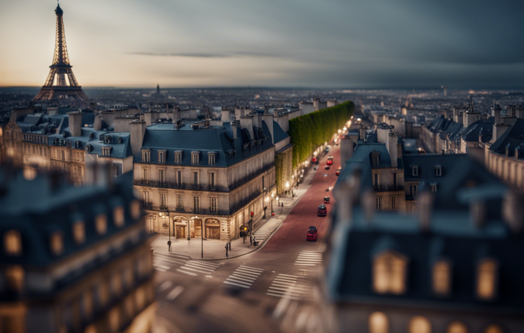 Une vue d'une ville française dynamique en plein développement