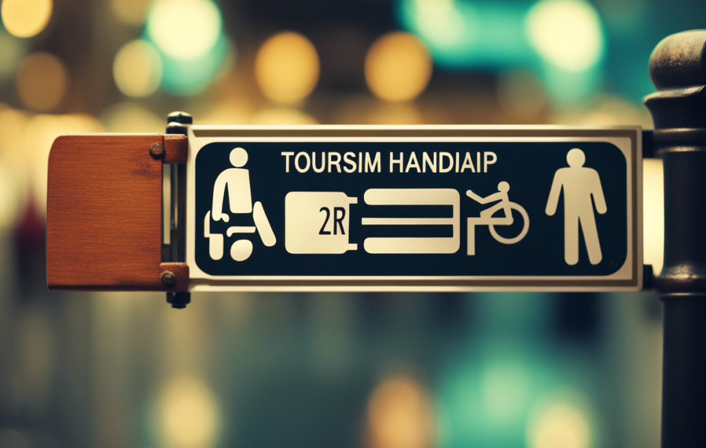 Un panneau signalétique du label Tourisme et Handicap