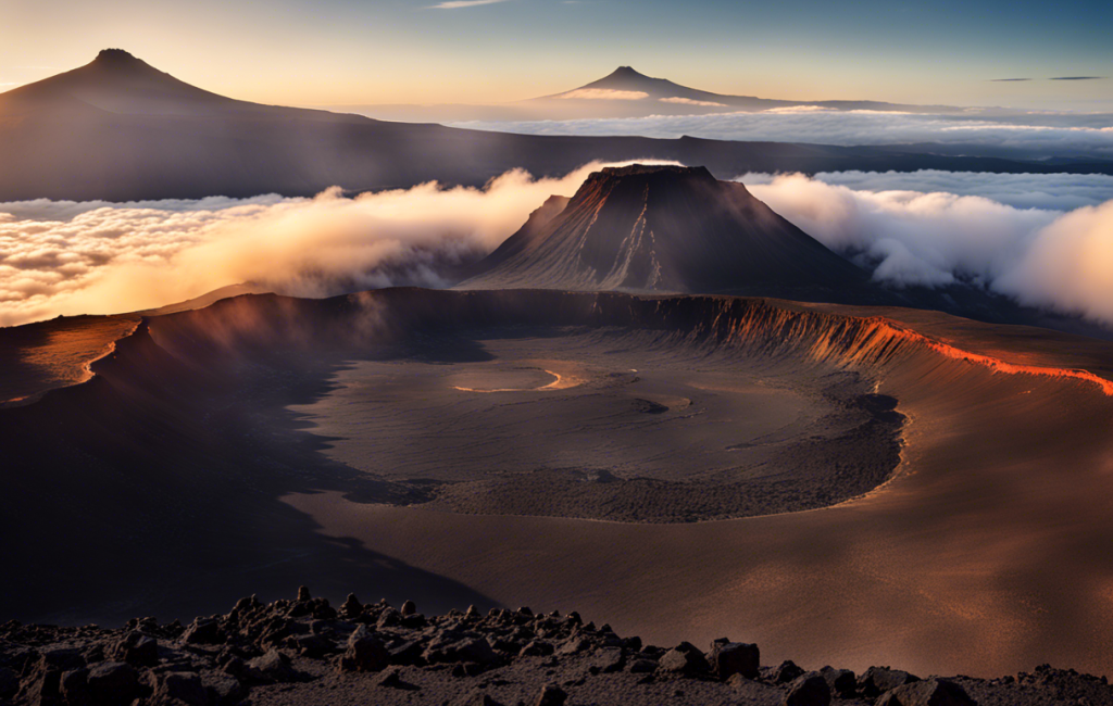Piton de la Fournaise vue pendant une randonnée facile