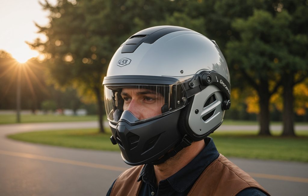 Casque pour vol en paramoteur avec protection sonore
