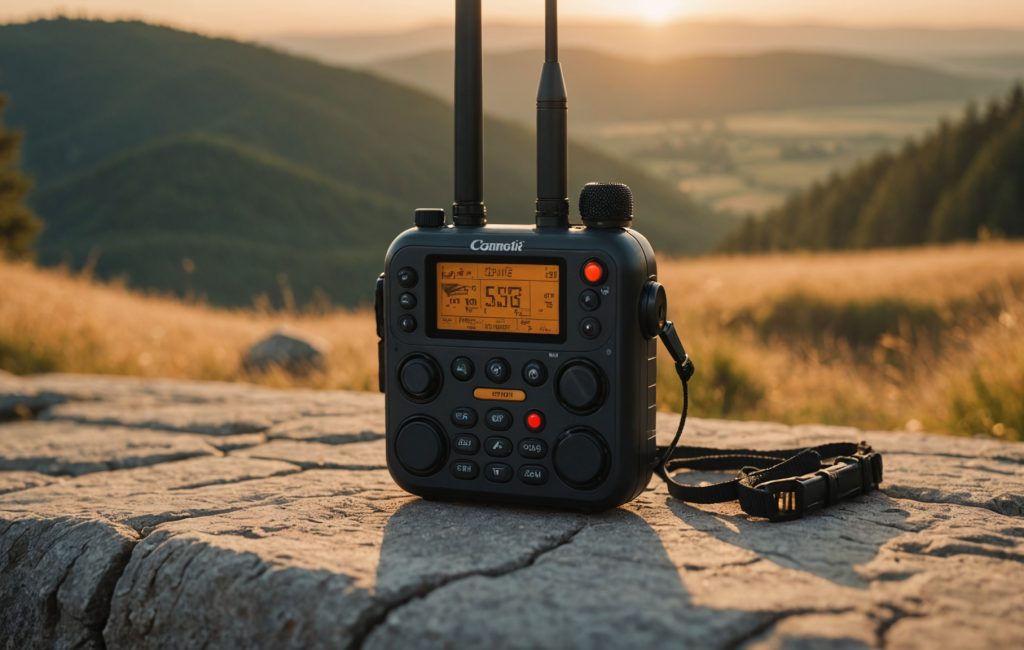 vue d'un paramoteur avec radio installée