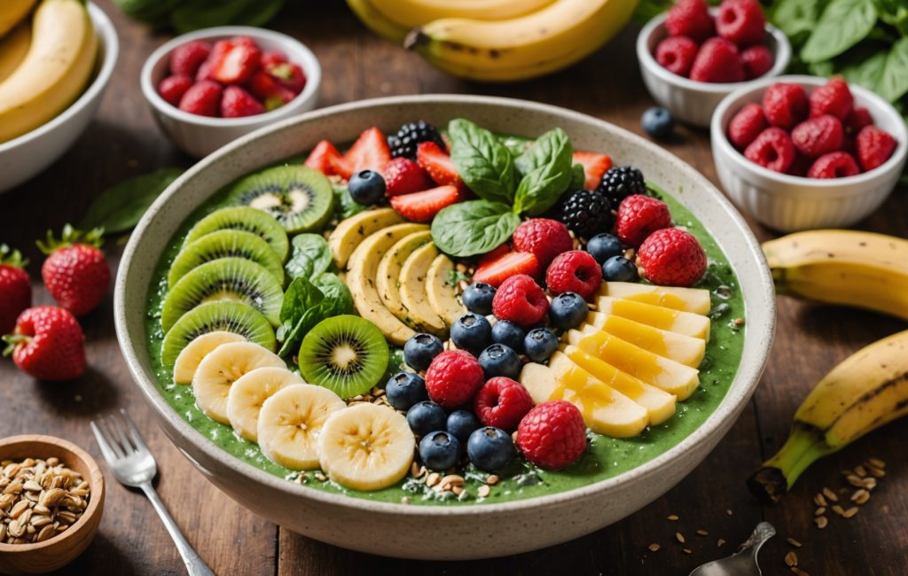 Un délicieux smoothie coloré dans un verre