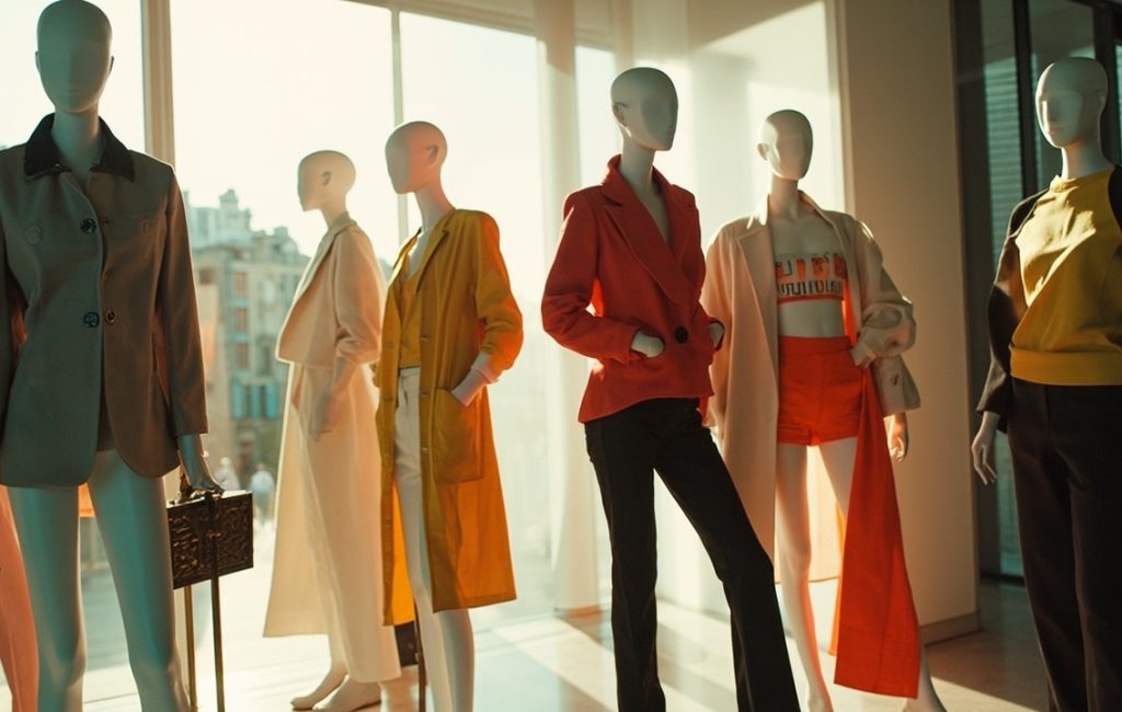 marques de vetements feminin en presentation