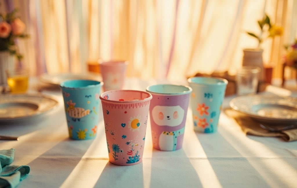 gobelets uniques pour fete de bapteme